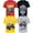 Red/black/yellow/gray, variant on Monster Jam Grave Digger El Toro Loco Megalodon Toddler Boys 4 Pack T-Shirts Toddler to Big Kid