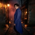 thumbnail image 4 of Men's Gothic Steampunk Tailcoat Victorian Long Frock Coat Halloween Costume Jacket, 4 of 7