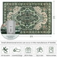 thumbnail image 7 of Homore Traditional Pattern Mystic Medallion Area Rug,5' x 8',Green, 7 of 7