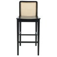 thumbnail image 5 of SAFAVIEH Benicio Rattan Bar Stool, Black Body/Natural Back Rest, Set of 2 (18.9 in. W x 22.5 in. D x 41.9 in. H), 5 of 13