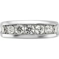 thumbnail image 5 of 14K White Gold Ibgoodman Men's Polished 7-Stone 1 Carat Aa Quality Diamond Ringsize 10 - Jbsp, 5 of 5