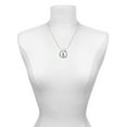 thumbnail image 3 of Delight Jewelry Silvertone Bliss Oval Miracles Ring Charm Necklace, 18", 3 of 4