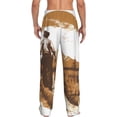 thumbnail image 6 of Cauagu Western Cowboy Countryside Mens Pajama Pants Sleep & Lounge Pants,PJ Bottoms with Pockets-Small, 6 of 7