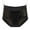 Black, variant on KEGIRLOM Women's Solid Color Panelled Netting Cut-Out Casual Fashionable Briefs White S