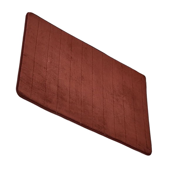 Pitycbo Soft Floor Mat Non Slip Accessories Bathtub Mats Cushion Door Cushion Foot Pad Coffee 50x80cm