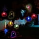 thumbnail image 4 of Luces Led De Calabaza De Halloween, Cadena De Luces De Murciélago Fantasma Para Decoración De Jardín De Fiesta De Carnaval Speravity HA042474-04, 4 of 6