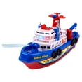 thumbnail image 3 of HEVIRGO Kids Music Light Water Spray Electric Rescue Fire Boat Model Education Toy, 3 of 7