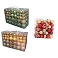 thumbnail image 1 of GUOOL 100Pcs Christmas Ball Ornaments Tree Decorative Shatterproof Decorations for Party Holiday+100 Pieces Christmas Tree Ornaments Xmas Tree Decorations F , StyleH, Multiple, 1 of 8