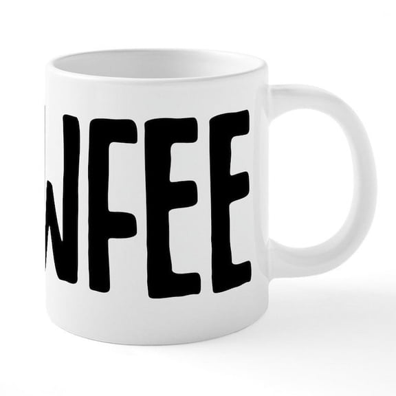 CafePress - Cawfee - 20 Oz White Ceramic Mega Mug