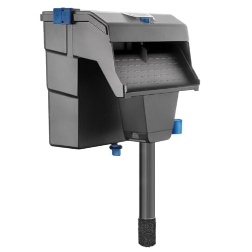 Aqua Filtra 40 Hang On Back Aquarium Fish Tank Power Filter Up to 40 Gallon Aquariums - Quiet 3-Stage HOB for Freshwater & Saltwater