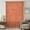 Terracotta, variant on Indigo Blue Solid Color Sheer Curtains 45 Inches Long, Minimalist Vintage Linen Texture Light Filering Curtains, Breathable Simi Curtain Privacy Drapes for Kitchen Bathroom Small Window Treatment