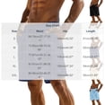 thumbnail image 3 of Men's Linen Elastic Waist Lounge Shorts Solid Beach Golf Shorts with Pockets Casual Drawstring Summer Shorts Navy, 3 of 8