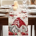 thumbnail image 3 of Table Runners 72 Inches Long Dress Scarves, Red Floral Valentine's Day Farmhouse Kitchen Table Runner, Coffee Tablerunners, Gnomes Botanical Gifts Rustic 14x72 Inch, 3 of 9