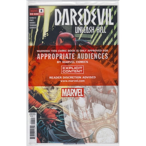 Daredevil: Unleash Hell-Red Band #4 (in bag) VF ; Marvel Comic Book