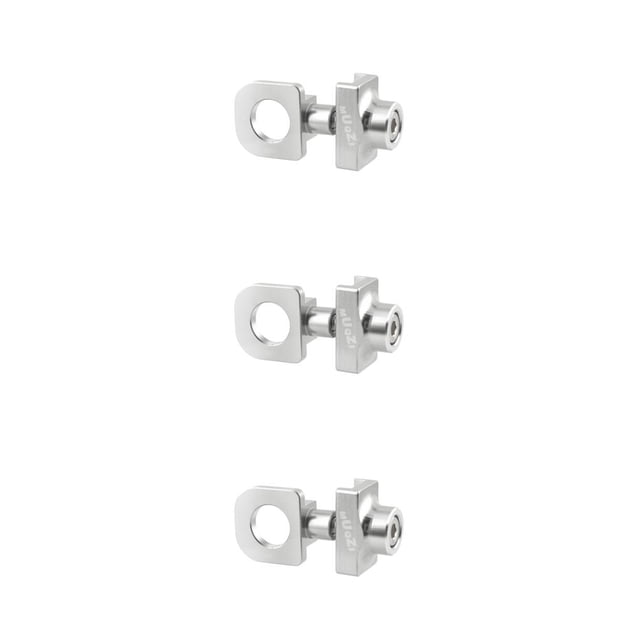 Naiovety Ajustador de cadena tensor sujetador cadenas tensor regulador a prueba de herrumbre aleación de aluminio pernos plegable engranaje Type1 NO1