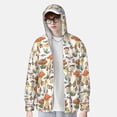 thumbnail image 3 of Picia Mushrooms Women's Men's UPF 50+ Sun Protection Hoodie Shirt Long Sleeve SPF Fishing Outdoor UV Hiking Lightweight Shirts-Small, 3 of 9