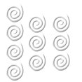 thumbnail image 6 of Thinsont Aluminum Spiral Cable Stitch Holder Tapestry Shawl DIY Crafting Knitting Weaving Handmade Tool Handicraft 10Pcs Silver, 6 of 9