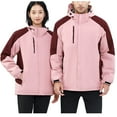 thumbnail image 2 of jsaierl Winter Jackets Women Plus Size Outdoor Hiking Windbreaker Fall Warm Full Zip Jacket Hooded Fleece Ski Coats Snow Thicken Outerwear, 2 of 9