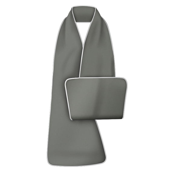 Reversible Adult Bib Scarf for Women Men Adult Waterproof Bib For Elderly Oil And Drools Resistanting Dining Scarf