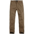 thumbnail image 2 of Pantalones a juego para hombre, cónicos, elásticos, casuales, color caqui, 86 x 79 cm, 2 of 5