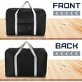 thumbnail image 7 of Lsupdaol 4 Pcs Foldable Travel Bags Bulk Foldable Travel Duffel Bags Waterproof Lightweight Carry on for Sports Gym Weekender Outing Overnight(Black), 7 of 7