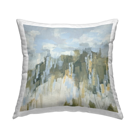 Stupell Industries Chaotic Landscape Distortion Decorative Printed Throw Pillow, 18 x 18