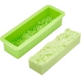 thumbnail image 1 of Molde de silicona con forma de flor de rosa, molde para jabón, molde rectangular de resina, moldes para manualidades con relieve 3D, 1 of 9