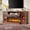 Smoky Cherry, variant on FlowSun 3-Side Fireplace TV Stand for up to 80'' TVs, Farmhouse Entertainment Center with 36 inch Electric Fireplace & LED Lights,Smoky Cherry
