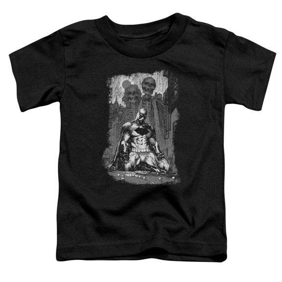 Batman - Sketchy Shadows - Toddler Short Sleeve Shirt - 4T