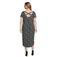 thumbnail image 5 of Terra & Sky Women's Plus Size Criss Cross Dress, 5 of 5