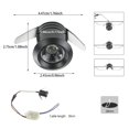 thumbnail image 2 of 10 mini focos LED empotrables de 1 W con transformador independiente para vitrinas, cocinas, escaleras, armarios, 90-265 V CA [Clase energética A++], 2 of 5
