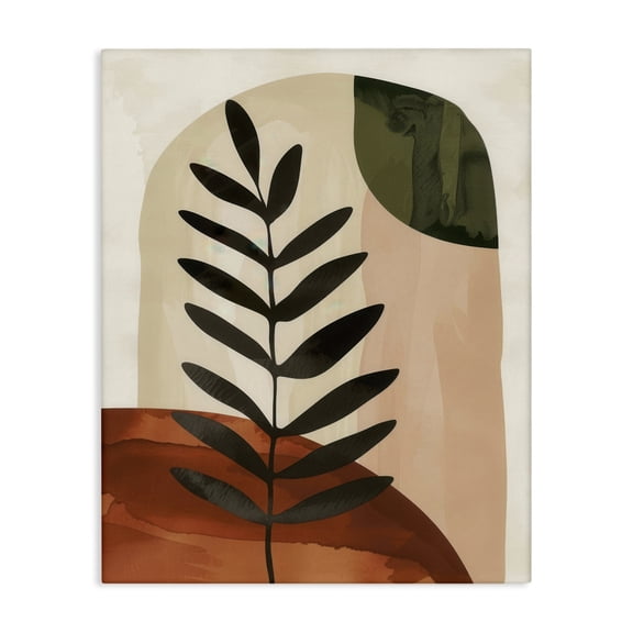 Stupell Industries Fern Strand Neutrals Plants & Flowers Painting Wrapped Canvas Art Print Wall Art, 16 x 20