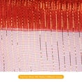 thumbnail image 4 of Uxcell PP Burlap Mesh 10" x 10 Yards Tinsel Foil Stripe Ribbon, Red+Gold 1 Roll, 4 of 6