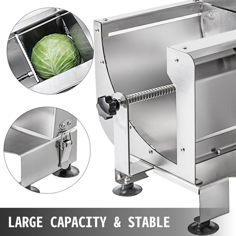 WICHEMI Commercial Vegetable Fruit Slicer Electric Manual Onion Cabbage  Slicing Machine 0.2-10mm Thickness Adjustable Stainless Steel Food Shredder