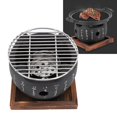 thumbnail image 1 of Mini BBQ Grill, Quick Heating Portable Japanese Style Grill Even Heating Mini BBQ Grill With Round Food Charcoal Stove Suitable For Families, 1 of 8