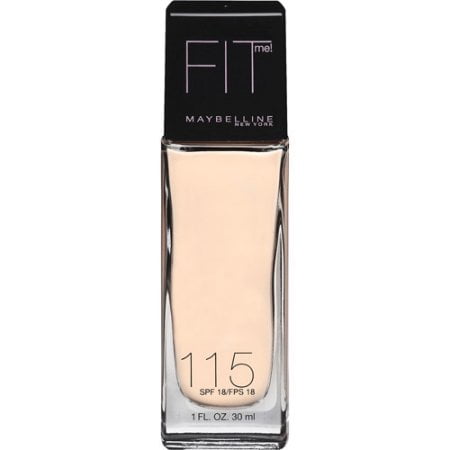 Maybelline; Fit Me; Dewy + Smooth Foundation, 115 Ivory, SPF 18, 1.0 fl oz