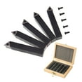 thumbnail image 1 of FRCOLOR lathe tools 5 PCS Indexable Carbide Tipped Lathe Cutter Tool Set 10mm 3/8" Lathe Boring Bar Facing Turning Tool Holder Set with Indexable Tungsten Carbide Tips for CNC Machine, 1 of 4