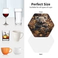 thumbnail image 6 of Kdxio Cute Fallen Leaf Koala Funny Coasters,4 Pcs Leather Coasters,Housewarming Gifts,Protect Furniture from Water Marks Scratch and Damage, 6 of 6