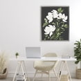 thumbnail image 3 of Stupell Industries Transitional White Over Black Floral Gray Floating Frame Canvas Art, 25 x 31, by Lucille Price, 3 of 8