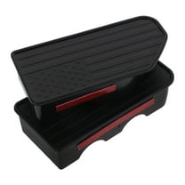 IBASETOY 1 Pair Rear Stake Pocket Covers for Truck Bed Rails in ABS Black