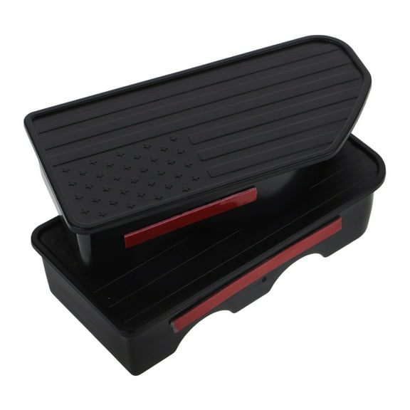 IBASETOY 1 Pair Rear Stake Pocket Covers for Truck Bed Rails in ABS Black