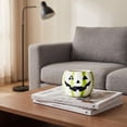 thumbnail image 3 of Halloween Ceramic Pumpkin Candle Holders, Striped Jack O Lantern Mini Planter Decor for Fall Tabletop, 3 of 6