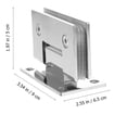 thumbnail image 2 of Hytrove Bisagras Para Puertas De Ducha De Inoxidable Con Silencioso Y Duradero, 2 of 5