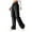 Black, variant on Women's High Waist Baggy Cargo Jeans Fashion Boyfriend Casual Straight Wide Leg Cargo Pants Y2K Trousers with Pockets