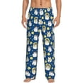 thumbnail image 2 of Lsque Star Penguin Print Men's Pajama Pants, Lounge Pant - Comfortable Home Wear,Elastic Waistband, Stylish Design-X-Large, 2 of 9