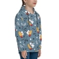 thumbnail image 3 of Balery Surf Shark Pattern Boys Hoodie, Youth Pullover Hooded Sweatshirt, Kangaroo Pocket Hoodie for Kids Girls -Medium, 3 of 6