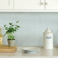 thumbnail image 3 of InHome 10.5 in. x 10.5 in Self-adhesive Blue Geometric Wall Decal (4-Pack), 3 of 10