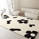 thumbnail image 1 of Living Room Crystal Velvet Carpet Non-slip Flower Print Area Rug Home Decoration Nordic Washroom Floor Mat Table Large Carpets My Lux Decor Round, 1 of 14