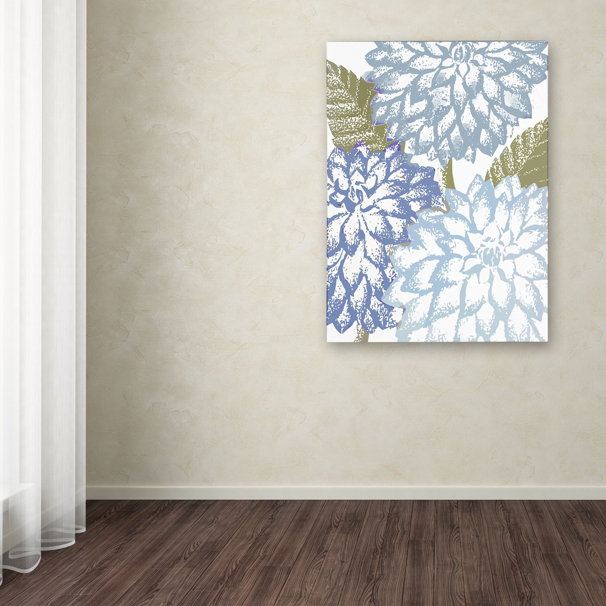 Trademark Fine Art "Sea Dahlias I" Canvas Art by Color Bakery