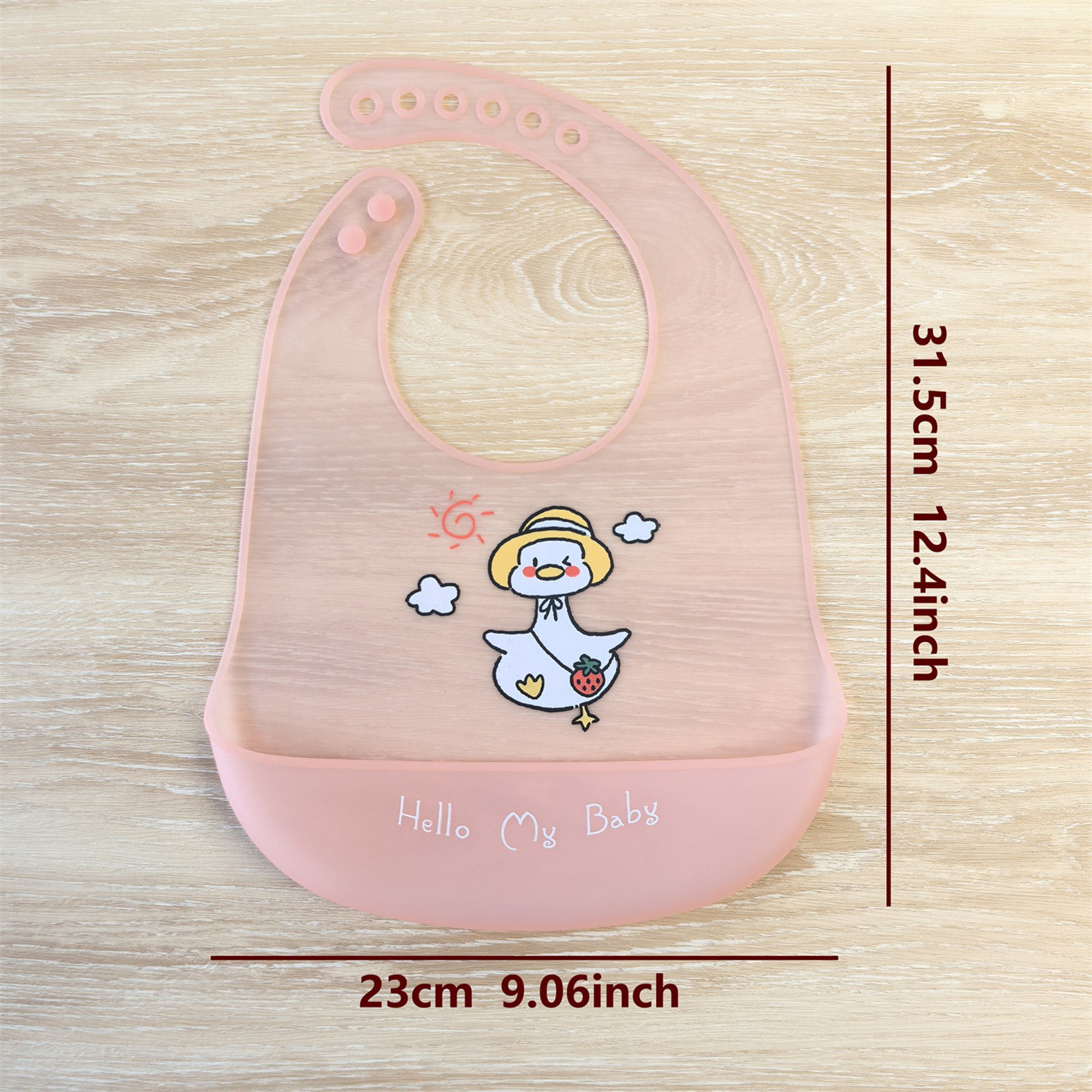 GOLDCOLIN Set of 3 Silicone Bibs for Babies & Toddlers,Soft Adjustable Bibs with Pocket Food Catcher for Baby Girl,Boy